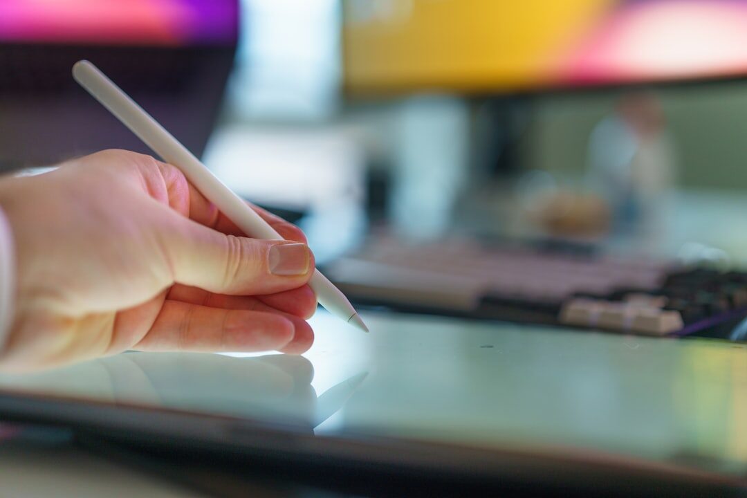 illustrator working